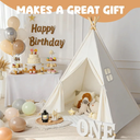 Kids Teepee Tent for Kids, Kid Play Tents for Girls & Boys, Gifts Playhouse for Indoor Outdoor Games, Toddler Toys House for Baby (Tee Pee for Child