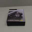 Wireless Headset with Mic for Work, Bluetooth V5.2 Headphones with AI Noise Cancelling Microphone, USB Dongle, Clear Calls & Mic Mute, for Laptop, PC, iPhone & Android Phones (Black)