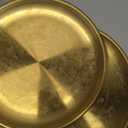 MOSIOBERDAVIAN 22 Pcs Stainless Steel Gold Plates 6.5 Inch Gold Dinner Plates Metal Serving Tray Dessert Dishes for Cakes BBQ, Salad, Snack, Desserts, Food Serving, Dips, Side Dishes Outdoor Camping