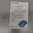 memzuoix 2.4G Portable Wireless Mouse, 1400 DPI Mobile Optical Cordless Mice with USB Receiver for Computer, Laptop, PC, Desktop, MacBook, 5 Buttons, Blue