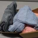 CZZXI 3 PCS Microfiber Hair Towel, Hair Wraps for Women Wet Hair, Fast Drying Hair Turban, Anti Frizz Head Towels Wrap for Curly Hair (Grey, Pink, Blue)