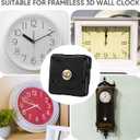 SUPVOX Quartz Clock Movement Replacement DIY Clock Mechanism Repair Part Accessory Silent Battery Operated Motor