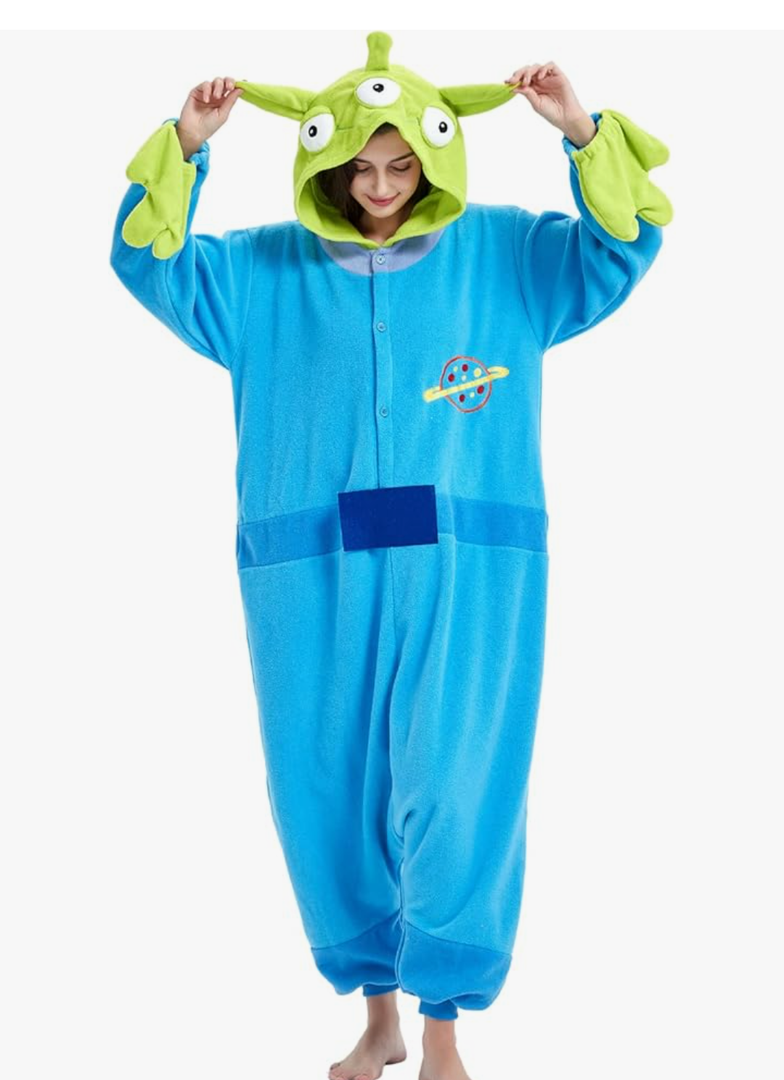 ressber Unisex Adult Onesie Pajamas Animal One Piece Halloween Costume Christmas Sleepwear Jumpsuit, L