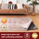 BAGAIL Felt and Natural Rubber Backing Rug Pads 1/4 Thick, 8 x 11 Ft Non Slip Rug Gripper Keep Rugs in Place, Under Area Rug Protective Cushioned Pads, Carpet Runners, Hardwood Floors Protection, 9" x 1'11" (Rectangular), 1/4" Thick