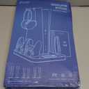 PS5/Slim/Pro Cooling Station with Controller Charging Station for Sony Console Playstation 5 Slim&Standard Disc/Digital Console, PS5 Pro Stand Cooler Accessories Incl Cooling Fan/3 USB Hubs (White)