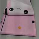 Mocsicka Halloween Boo Backdrop Cute Spooky Ghost Pumpkin Trick or Treat Background Pink Little Boo Girl Baby Shower or Birthday Party Cake Table Decoration Banner Photo Booth Props (8x6ft)