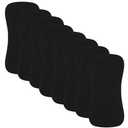 Lazyrhino 8 Pack Baby Burp Cloths, Unisex for Boys and Girls, Super Absorbent and Soft Towel,Solid Color (Black)