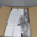 3-Light Bathroom Light Fixtures, Brushed Nickel Vanity Light, Farmhouse Wall Lights with Clear Glass Shade, Bathroom Wall Lamp for Mirror Kitchen Bedroom Hallway Living Room Hallway Cabinet