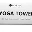 Eunzel Hot Yoga Towel Non-Slip Yoga Mat Towel Ultra-Absorbent Microfiber Towel for Hot Yoga, PilatesBikram and Workout 26.5"x 72" (Gray/ Purple)