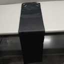 H.VERSAILTEX 100% Blackout Curtains for Bedroom Black Out Curtains 96 inch Thermal Insulated Long Blackout Curtains for Living Room, Energy Saving Curtains for Patio Door Grommet (1 Panel, Jet Black)