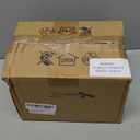 1 Set Oval Glass Lamp Shade 7.5" High x 4.7" Diameter Glass Pendant Lampshade Compatible with E26 Light Fixtures Lampshade Replacement for Kitchen Island Ceiling Pendant (Black Seeds)