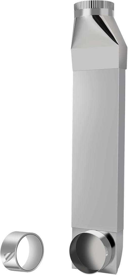 Dryer Vent, 4"telescoping dryer vent 90 Inlet Straight Outlet fit for Whirlpool and all 4in Dryer Vent Outlet 23-43in adjustable dryer vent dryer vents for tight spaces periscope exhaust duct