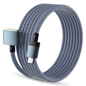 140W USB C to Magnetic 3 Safe Charging Cable(2 M/6.6 ft)for M5/M4/M3/M2/M1 MacBook Pro Air Charger Cord for MacBook Pro (16"/14"2026/2025/2024/2023/2021), Air (15"/13"2026/2025/2024/2023/2022)Blue