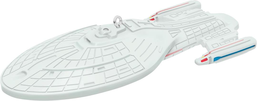 Hallmark Keepsake Star Trek Mini Christmas Ornament (U.S.S. Voyager) 0.25" Tiny Ornament for Tabletop Tree