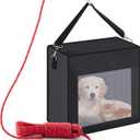 Dansydaisy Fire Evacuation Device Set Dog Pet up to 55 Pounds Fire Emergency Evacuation Bag 50 ft Rope Escape Bag Safe Equipment Compact Survival Kit Rescue for Animal Home Work(28 x 21 x 14 Inches)
