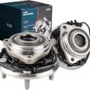 KAX 513272 Pair Front Wheel Bearing Hub Assemblies Compatible with 2007-2010 Jeep Wrangler 5 Lugs W/ABS