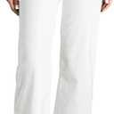 Astylish Women's Wide Leg Jeans High Waisted Stretchy Straight Leg Jeans Loose Trendy Denim Pants with Pocket (12, White)