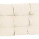 Blazing Needles Twill Tufted Bench Cushion, 55" x 19", Natural 1 Count