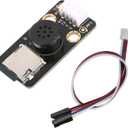 MP3 Decoder Music Player Module for Arduino/ESP32, 128M SD Card/Audio Amplifier, Easy-Plug Voice Broadcast Module, Audio Decoding Player Module, USB 5V Power Supply, Voice Prompts, Broadcast Device