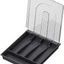 Practical Cutlery Storage Box With Lid Kitchen Cutlery Organization Container Convenient For Storage Carrying (Multicolor)
