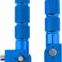 Windance Motorcycle Bicycle Passenger Foot Pegs M8 8mm Anti-Skid Footrests Pedals Fit for Honda Kawasaki Yamaha Ducati Suzuki BMW Motorcycle Scooters Bicycle Electric Bike (Blue)