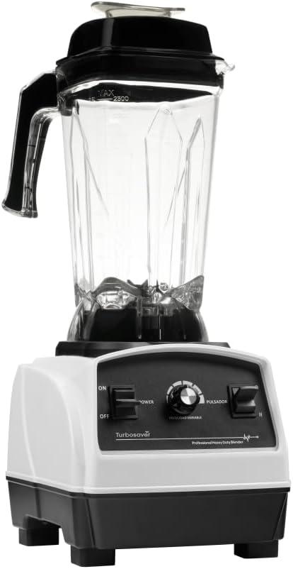 Turbosaver Commercial Blender TB79 – 1800W 3.5HP Professional High-Speed Blender, 35,000 RPM Ice Crushing Power, 85 oz Tritan Jar