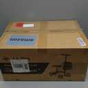 Knee Scooter Steerable Knee Walker Deluxe Medical Scooter for Foot Injuries Adult Compact Crutches Black