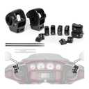 Hand Control Switch Housing Button Caps Compatible with Harley Davidson Street Glide Electra Glide Tri Glide Road King 1996-2013 Black