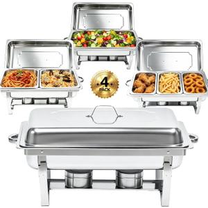 Chafing Dishes for Buffet 9QT with 7 Multi-Size Food Pans
