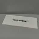 Yecaye Cord Hider, 113in One-Cord Cable Concealer, Cord Covers for Wires on Wall, Easy Install Cable Management Kit for 2 Small Wires, Cables Raceway Home Office, W0.59in H0.4in, White