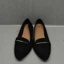Comfortable Leather Suede Slip On Loafer Flats for Women Casual Work Flat Shoes Women's Pointed Toe Penny Loafers Office Driving Ballet Flats / size: 9