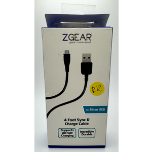 4 Foot Sync & Charge Cable