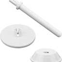 3pcs Spool Pin Cap Set, Spool Cap Cover Replacement Parts Thread Holder Accessories Compatible with Janome Singer Viking White Sewing Machines