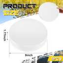 Landical 4 Pcs Marine Dock Piling Cap Protective Dock Post Caps Boat Pylon Edge Dock Pole Caps, Flat Top Design