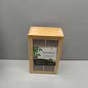 RoyalHouse Big Natural Bamboo Tea Storage Organizer with Clear Acrylic Top Window, 8 Compartments Eco-Friendly Tea Bag Holder, Multi-Functional Storage Box