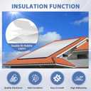 Reflective Bubble Insulation Sheet 6MM Thick Double Bubble Aluminum Foil Shield Garage Door Insulation Panels Kit Radiant Barrier for Windows RV Roof Attic Wall (24IN X 48IN, 8 PCS)