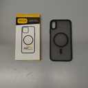 For iPhone X XS XR XSMax Matte Shockproof Cover case Luxury Magnetic For Magsafe Wireless Charging Phone Case Black For iPhone XS Max