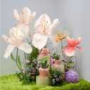 Large Artificial Flowers, 5.58ft Giant Standing Poppy Decorations, Handcrafted Huge Flowers for Wedding, Garden, Hotel, Office, Shop Window Display (1, Light Pink)