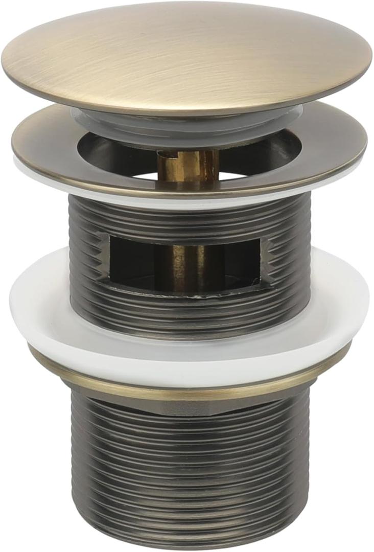 Bronze Freestanding Bathtub Drain Stopper, Compatible with Drain Rough-in Kit