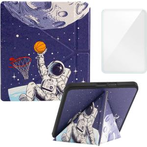Case Compatible with 8" Kobo Forma(Model N782, 2018 Release Version), Includes a Screen Protector - Premium PU Leather Cover with Auto Sleep/Wake (One Size)