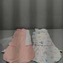 ZIGJOY Sleep Sack Swaddle 1.0 Tog Baby Wearable Blanket 100% Cotton Baby Swaddle Blanket for Newborns 0-6 Months Ocean&Pink