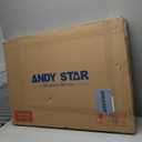 ANDY STAR Chrome Vintage Scalloped Mirror - 30x40 Inch Retro Bathroom Mirror, Unique Irregular Oval Wavy Mirror with Heavy Duty Metal Frame