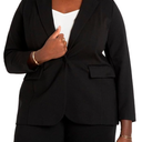 KIRUNDO Women's Plus Size The Ultimate Stretch Long One Button Blazer, Size XL