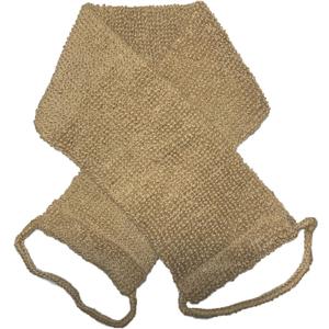 Large Natural Exfoliating Hemp Back Scrubber for Shower for Men and Women - Deep Clean & Invigorate Your Skin - Machine Wash and Dry - Double Sided 