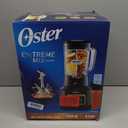 Oster Extreme Mix Blender, 64oz Glass Jar, 3 iBlend Preset Functions, 1600-Watts, 10-Point Blade Stack with Titanium Coating & 24oz Blend-N-Go Cup