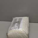 Extra Long Ivory Velvet Curtains for Living Room 108 Inch Thermal Insulated Wide Drapes for Large Window Noise Reducing Light Darkening Curtains for Bedroom Off White Ceiling to Floor Length 2 Panels