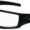 Honeywell Uvex Hypershock Safety Glasses, Black Frame with Clear Lens & HydroShield Anti-Fog Coating (S2940HS) 5.6 x 1.7 inch