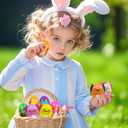 24 Pack Prefilled Easter Eggs with Axolotl Slow Rising Squishy Toys Inside Toys for Kids Girls Boys Easter Basket Stuffers Gifts Party Favors