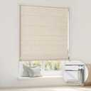 LazBlinds No Drill Cordless Roman Shades, 34'' W x 64'' H, Beige
