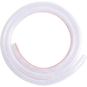 Ququyi PVC 1-1/2" ID x 1-13/16" OD Braided Clear Flexible PVC Tubing Soft for Four Seasons Vinky Tube, Reinforced Vinyl Hose for Water Discharge& Oil Transfer, 16.4ft